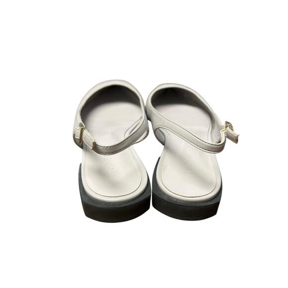 M. Gemi White Cream Camelia Slingback Heeled Flats Womens Size 36.5 / US 6.5 - Picture 5 of 8